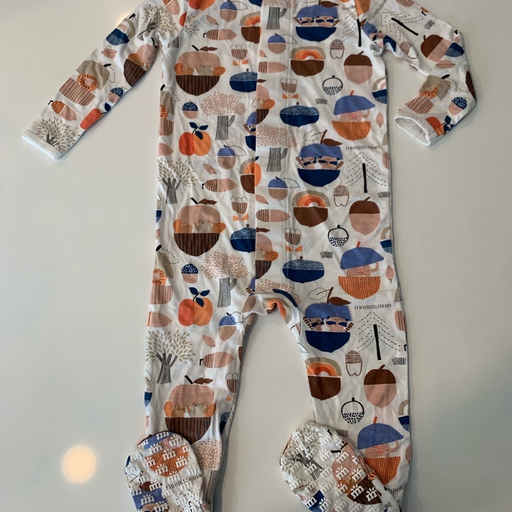 Magnetic Me Orange and Blue Footies One Piece